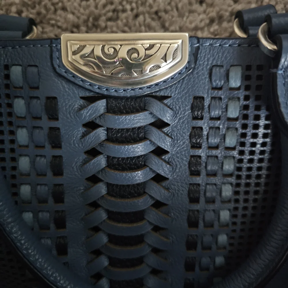 Brighton Daniela Hand-held Tote Canyon Blue Excellent Condition - Picture 9 of 10